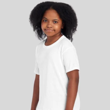 Jerzees youth tee for custom printing – 100% polyester bulk t-shirt