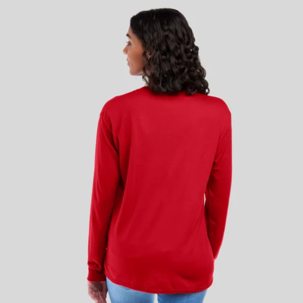 Wholesale Long Sleeve Moisture-Wicking Tee – Side View
