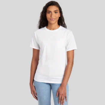 Unisex polyester t-shirt wholesale Jerzees 21MR black