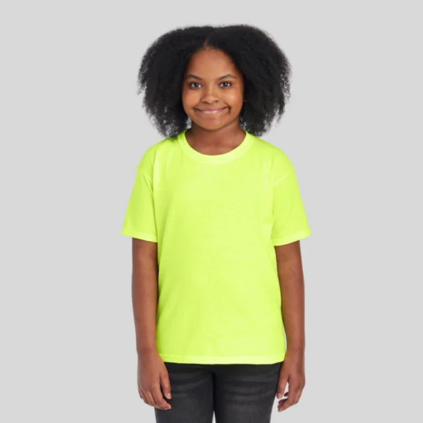 jerzees youth t-shirt 29br 50/50 cotton poly back view