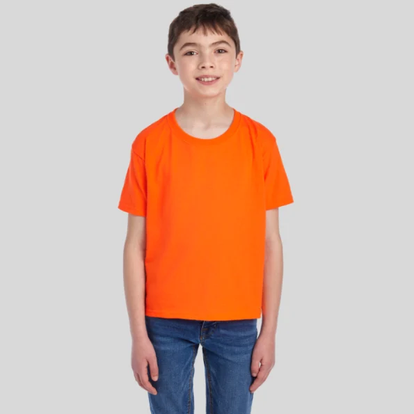 jerzees youth t-shirt 29br 50/50 cotton poly back view