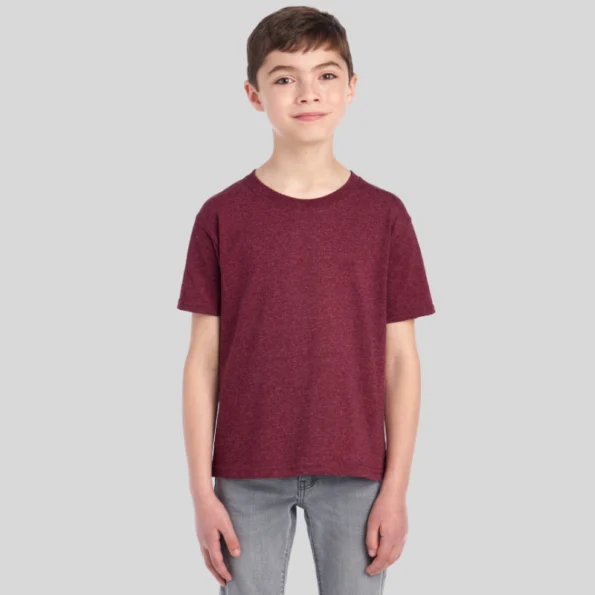 jerzees 29br youth moisture-wicking t-shirt front view