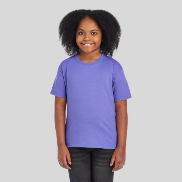 jerzees 29br youth moisture-wicking t-shirt front view