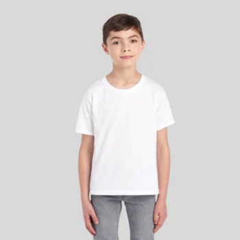 jerzees 29br youth moisture-wicking t-shirt front view