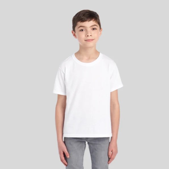 jerzees 29br youth moisture-wicking t-shirt front view