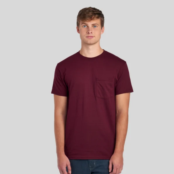 Jerzees 29MPR Unisex Pocket T-Shirt – Blank Tee with Chest Pocket