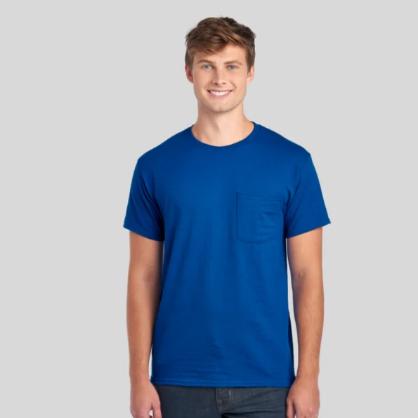 Jerzees 29MPR Unisex Pocket T-Shirt – Blank Tee with Chest Pocket