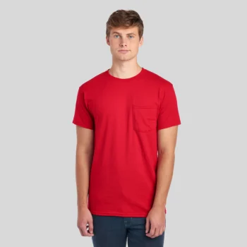 Jerzees 29MPR Unisex Pocket T-Shirt – Blank Tee with Chest Pocket