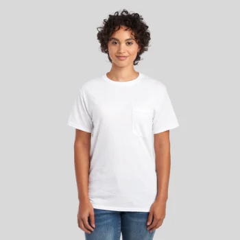Jerzees 29MPR Unisex Pocket T-Shirt – Blank Tee with Chest Pocket