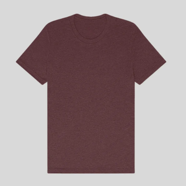 Heather unisex t-shirt in soft cotton-poly blend, ideal for screen printing in Quebec and Canada