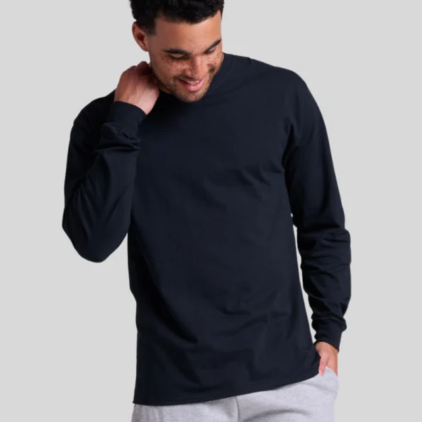 Jerzees 363L Long Sleeve T-Shirt – Unisex 100% Cotton Pre-Shrunk Jersey Tee