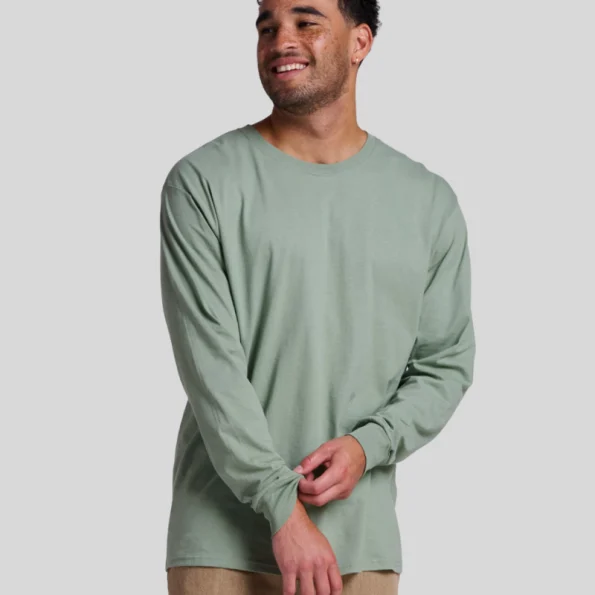 Jerzees 363L Long Sleeve T-Shirt – Unisex 100% Cotton Pre-Shrunk Jersey Tee