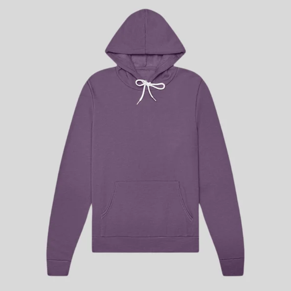 Ultra-soft unisex fleece hoodie for screen printing and embroidery in Quebec and Canada