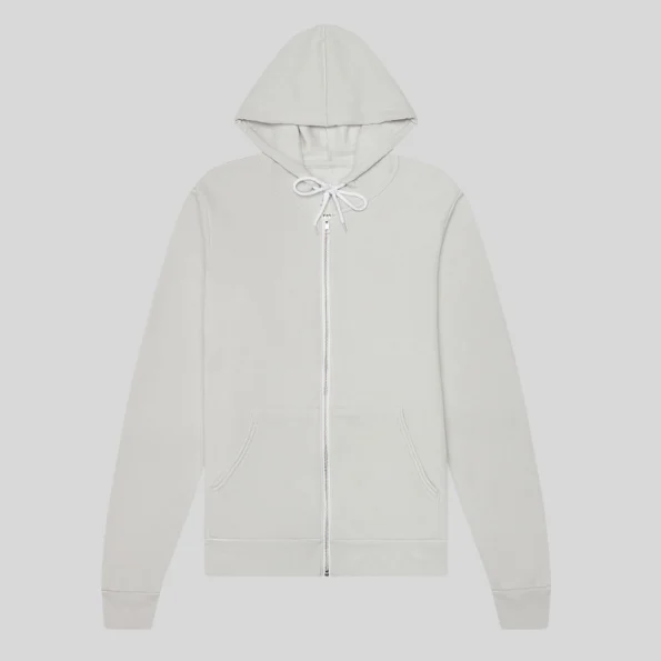 Soft unisex full-zip hoodie for custom printing and embroidery in Quebec and Canada
