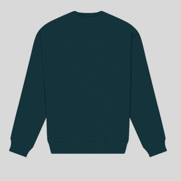 Unisex fleece drop shoulder sweatshirt perfect for screen printing or embroidery