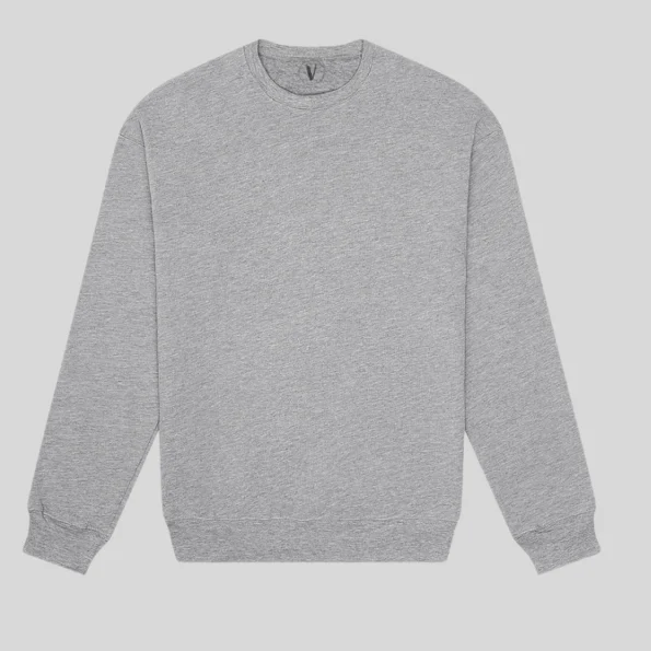 Unisex fleece drop shoulder sweatshirt perfect for screen printing or embroidery