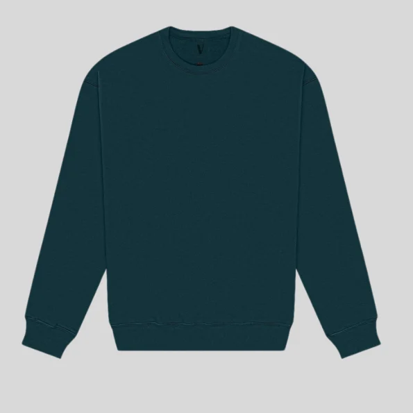 Unisex fleece drop shoulder sweatshirt perfect for screen printing or embroidery