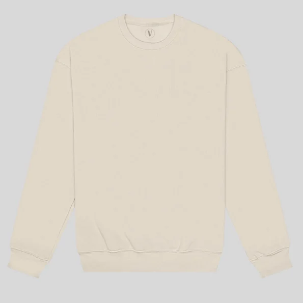 Unisex fleece drop shoulder sweatshirt perfect for screen printing or embroidery