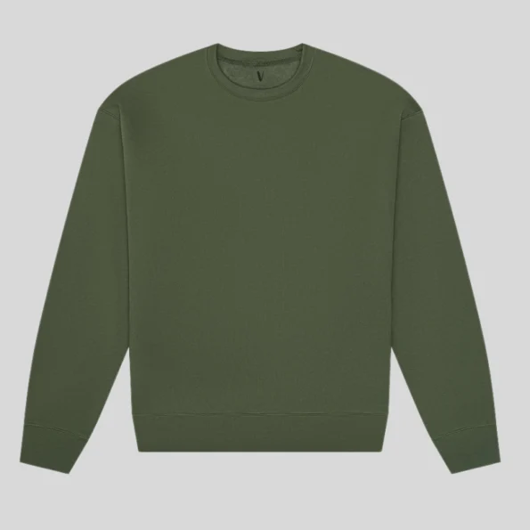 Unisex fleece drop shoulder sweatshirt perfect for screen printing or embroidery