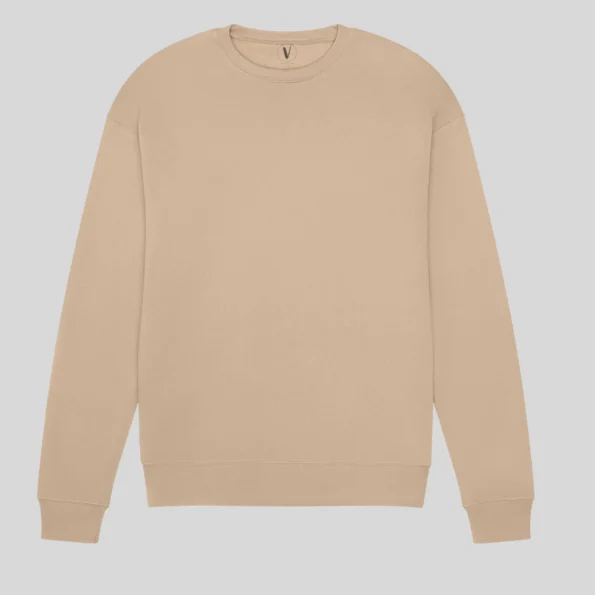 Unisex fleece drop shoulder sweatshirt perfect for screen printing or embroidery