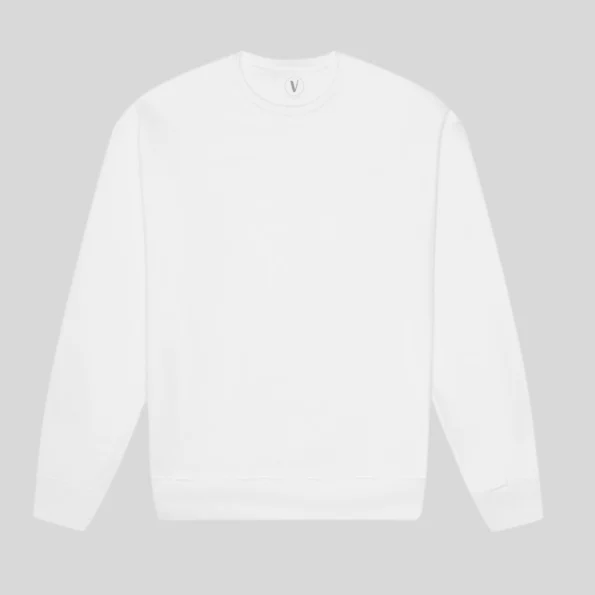 Unisex fleece drop shoulder sweatshirt perfect for screen printing or embroidery