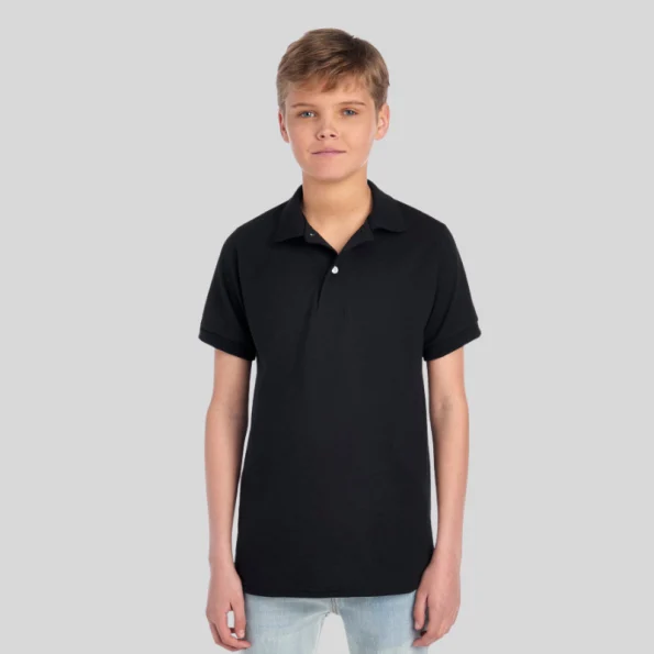 JERZEES 437K Youth Sport Polo Shirt– Moisture-Wicking & CPSIA Compliant
