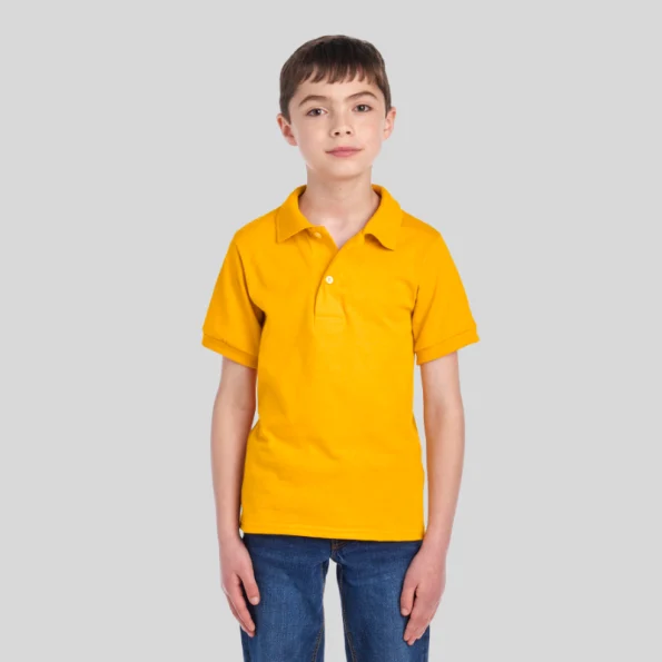 JERZEES 437K Youth Sport Polo Shirt– Moisture-Wicking & CPSIA Compliant