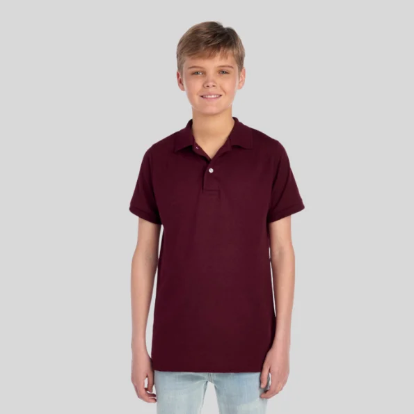 JERZEES 437K Youth Sport Polo Shirt– Moisture-Wicking & CPSIA Compliant