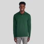 437LR-DRI-P-LONG-SLEEVE-SPORT-SHIRT-WHITE-FRONT