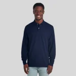 437LR-DRI-P-LONG-SLEEVE-SPORT-SHIRT-WHITE-FRONT