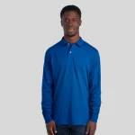 437LR-DRI-P-LONG-SLEEVE-SPORT-SHIRT-WHITE-FRONT