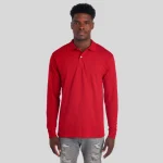 437LR-DRI-P-LONG-SLEEVE-SPORT-SHIRT-WHITE-FRONT