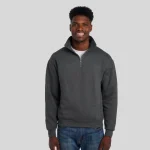 4528MR-SUPERSWEATS-NUBLEND-UNI-QUARTER-ZIP-ASH-FRONT