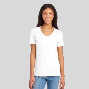 Jerzees 560WVR Women’s Premium V-Neck T-Shirt – Soft Ring-Spun Fabric