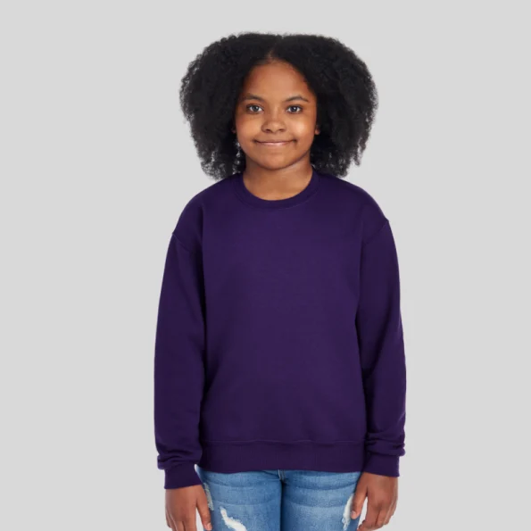 youth fleece sweatshirt Jerzees 562BR in black