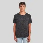 88MR-SNOW-HEATHER-RS-UNISEX-TSHIRT-CARIBEAN-BLUE-FRONT