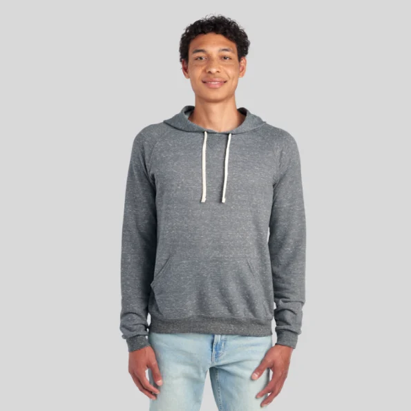 Jerzees 90MR Unisex Raglan Hood – Lightweight French Terry Hoodie with Snow Heather Fabric