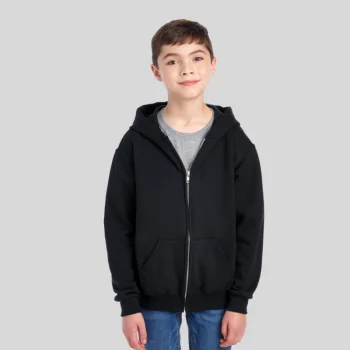 Full-Zip Youth Hoodie Jerzees 993BR – NuBlend® Sweatshirt with Zipper