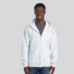 993MR-NUBLEND-UNI-FULL-ZIP-HOODED-SWEAT-WHITE-FRONT