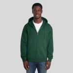 993MR-NUBLEND-UNI-FULL-ZIP-HOODED-SWEAT-WHITE-FRONT