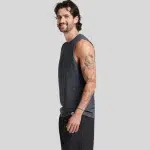 64MTTM0-DRI-POWER-CVC-Perf.-Unisex-Muscle-BLACK-HEATHER-FRONT