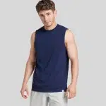 64MTTM0-DRI-POWER-CVC-Perf.-Unisex-Muscle-BLACK-HEATHER-FRONT