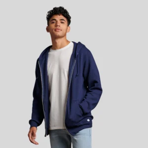 Russell 697HBM1 – Chandail à capuchon zippé unisexe en molleton Dri-Power, idéal pour broderie et vêtements promotionnels