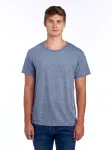 88MR SNOW HEATHER RS UNISEX TSHIRT-CARIBEAN BLUE-FRONT