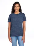 88MR SNOW HEATHER RS UNISEX TSHIRT-CARIBEAN BLUE-FRONT