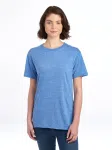 88MR SNOW HEATHER RS UNISEX TSHIRT-CARIBEAN BLUE-FRONT
