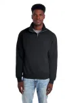 995MB NUBLEND UNI QUARTER-ZIP CADET C SWEAT-WHITE-FRONT