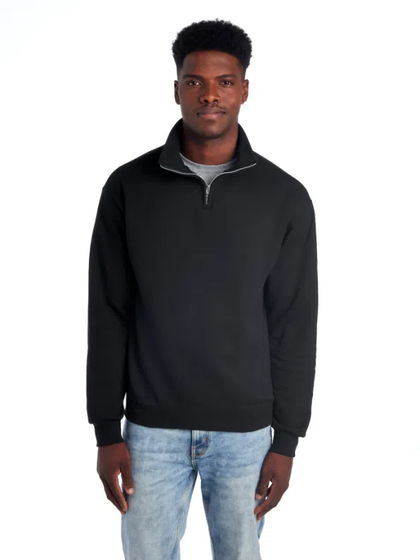 Quarter Zip Sweatshirt Fleece 995MR – Cadet Collar | Volgania