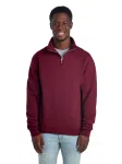 995MB NUBLEND UNI QUARTER-ZIP CADET C SWEAT-WHITE-FRONT