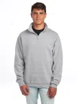 995MB NUBLEND UNI QUARTER-ZIP CADET C SWEAT-WHITE-FRONT